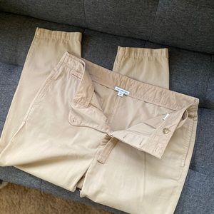 James Perse cropped khaki pants